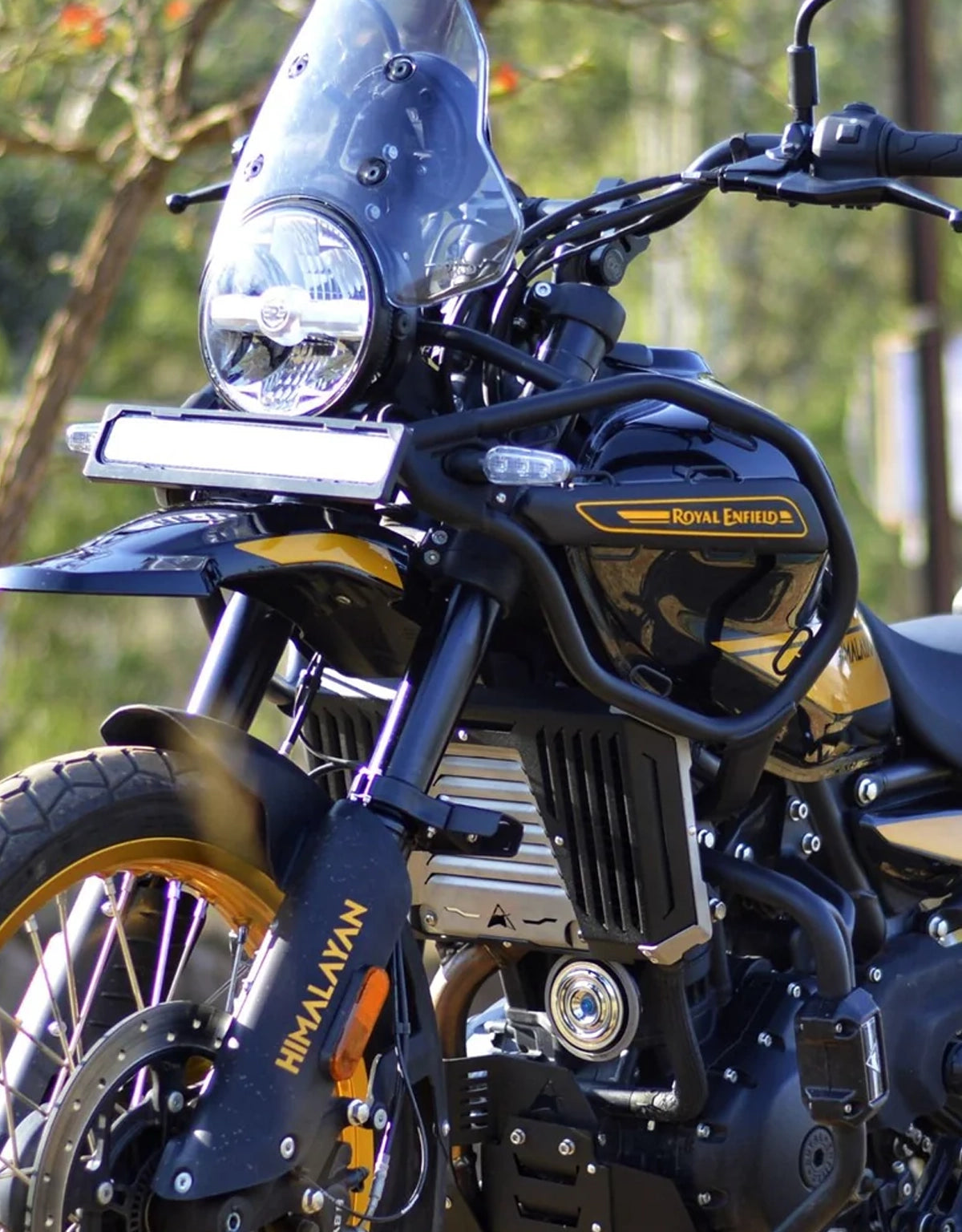 AutoEngina Fog Light Fork Mount for Himalayan 450