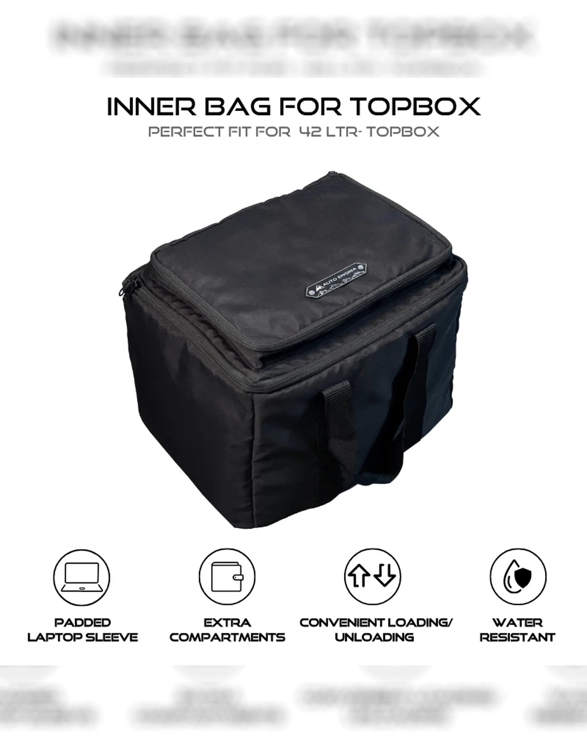 AutoEngina Inner bag for Topbox (Black)