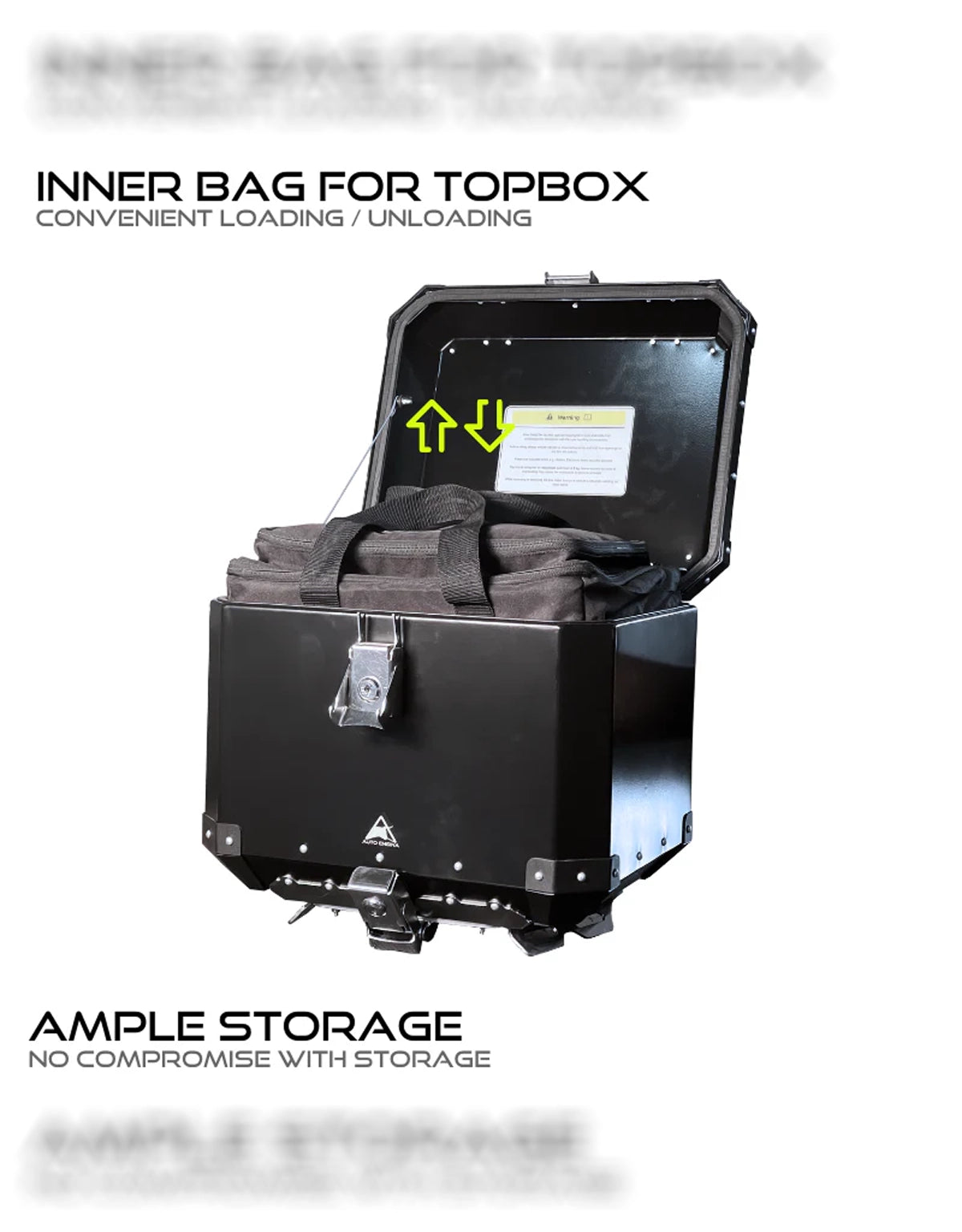 AutoEngina Inner bag for Topbox (Black)