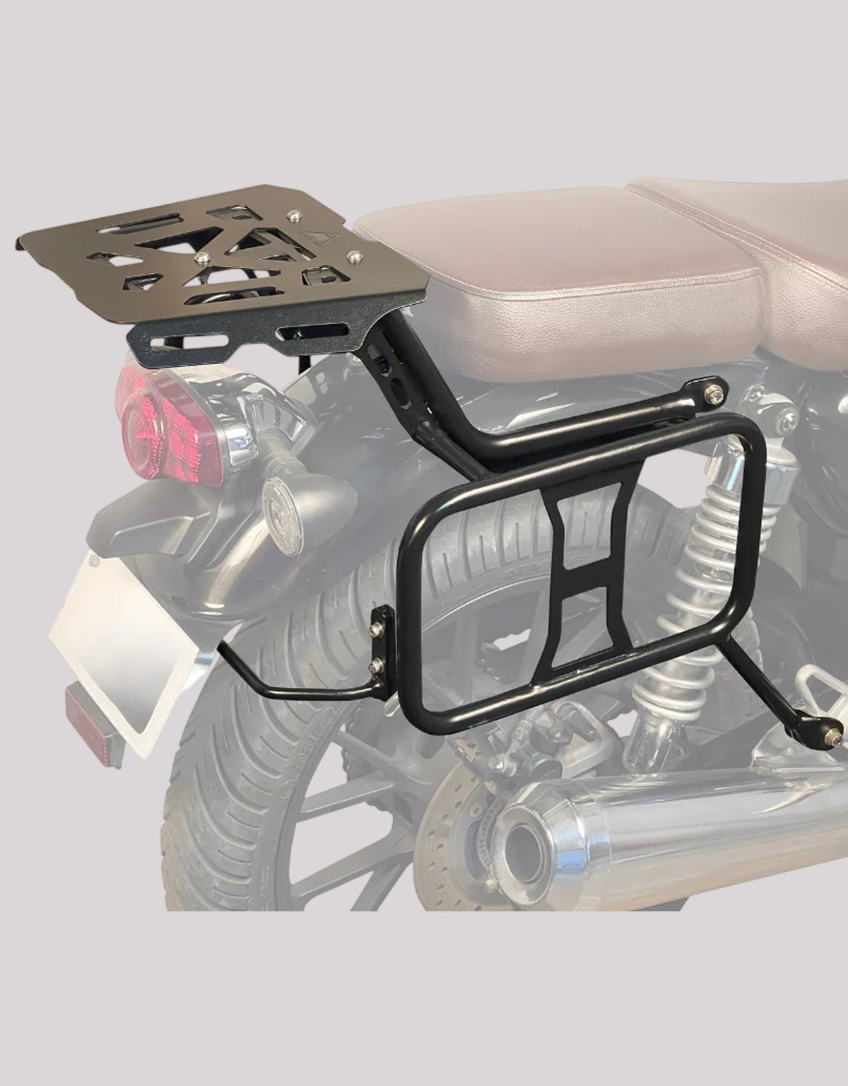 AutoEngina Pannier/Saddle Stay+TopRack for Honda CB 350 H'ness