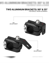 AutoEngina Universal Fit-Fog Light Mounts Set