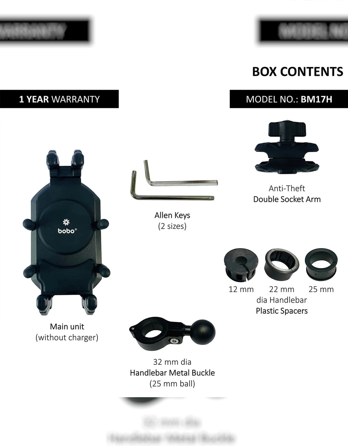 Bobo BM17H Pro Phone Mount
