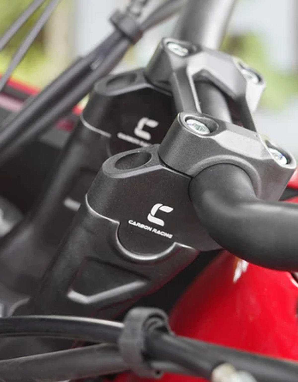 Carbon Racing Honda NX500 Pullback Handlebar Risers