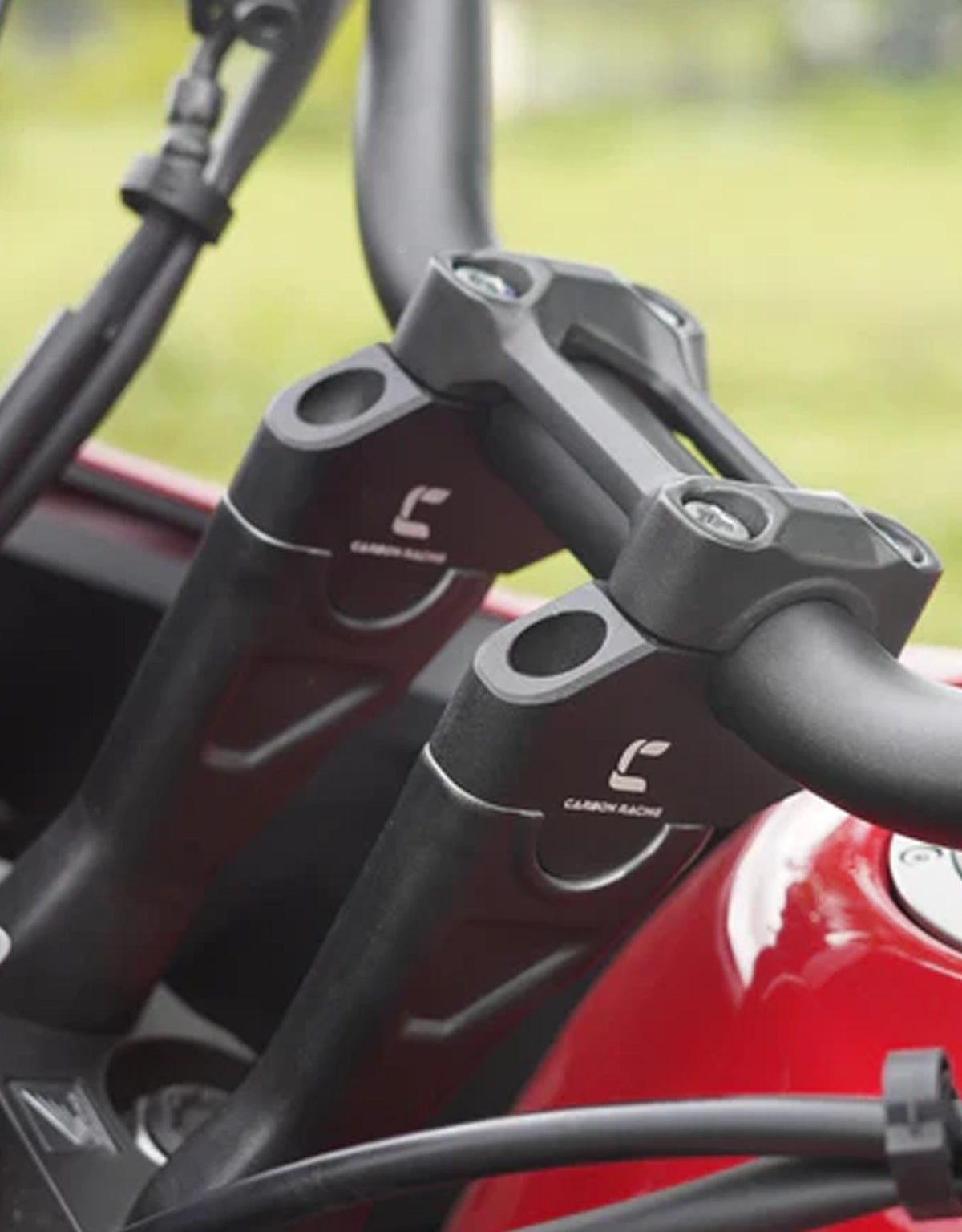 Carbon Racing Honda NX500 Pullback Handlebar Risers