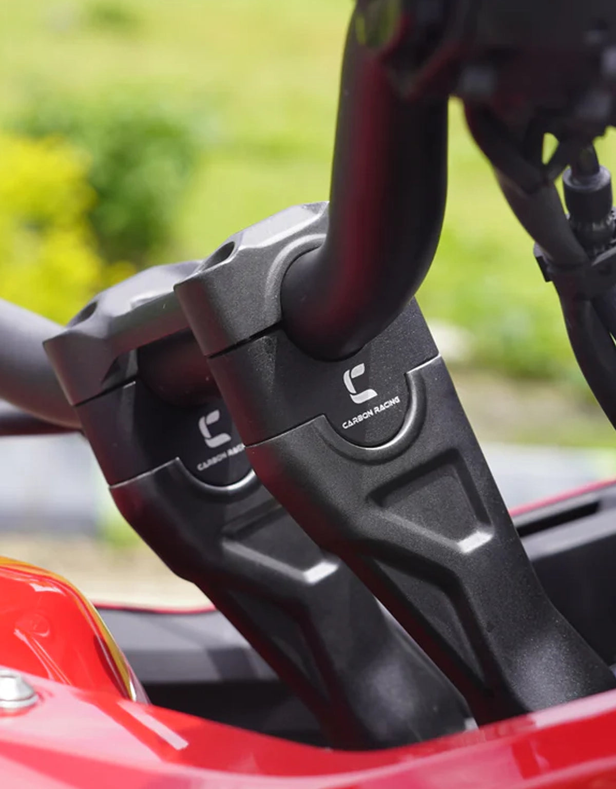 Carbon Racing Honda NX500 Straight Handlebar Risers