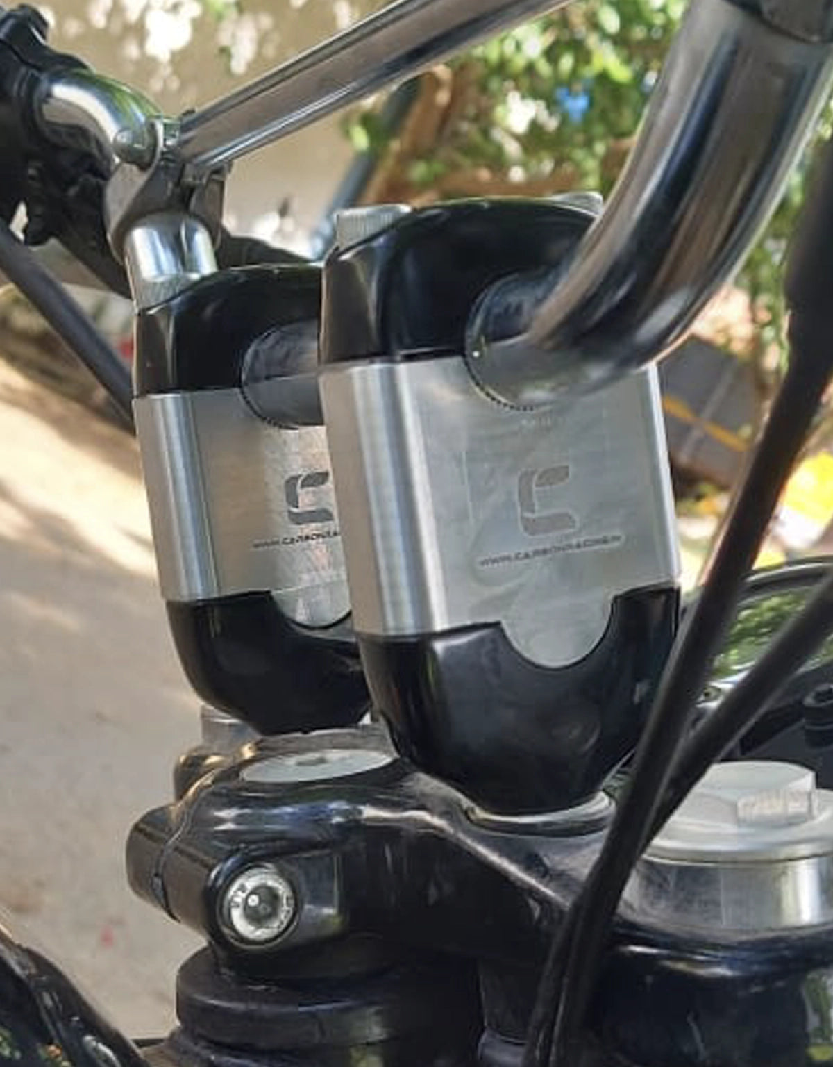 Carbon Racing Interceptor 650 Straight 2inch Handlebar Risers
