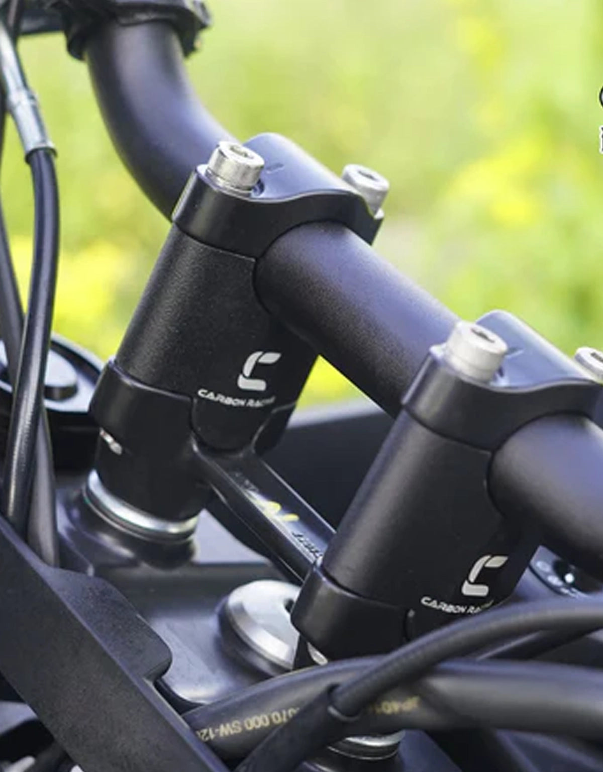 Carbon Racing 2025 KTM Adventure Straight Handlebar Risers 40mm