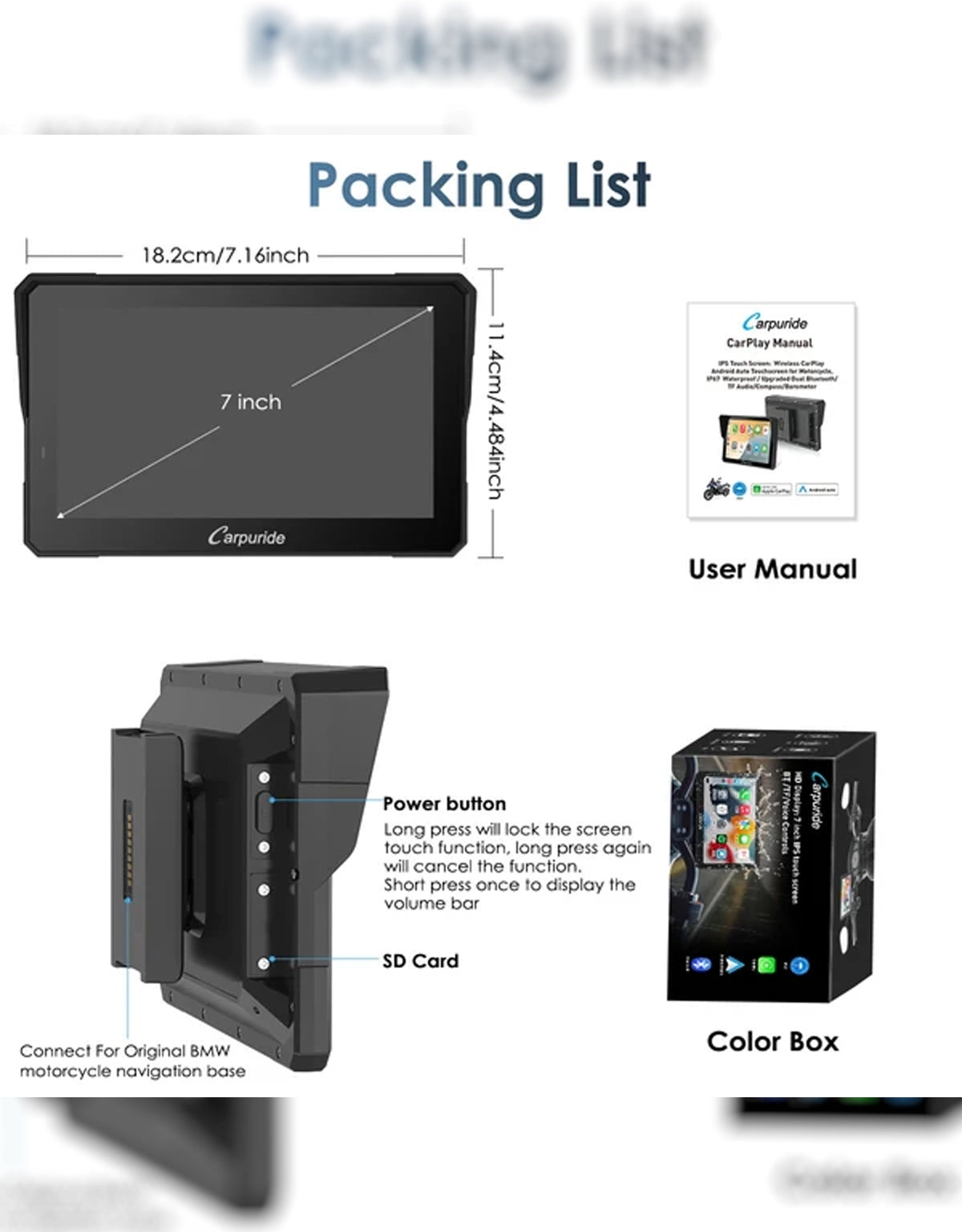 Carpuride W702BS Navigation System