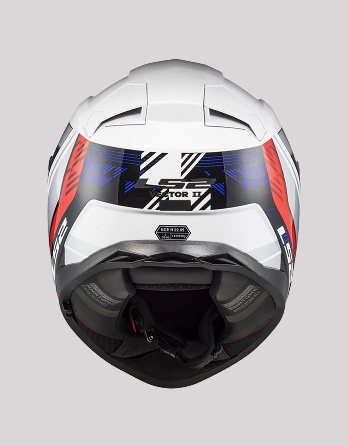 LS2 FF811 VectorII Stylus White Fluo Red Helmet