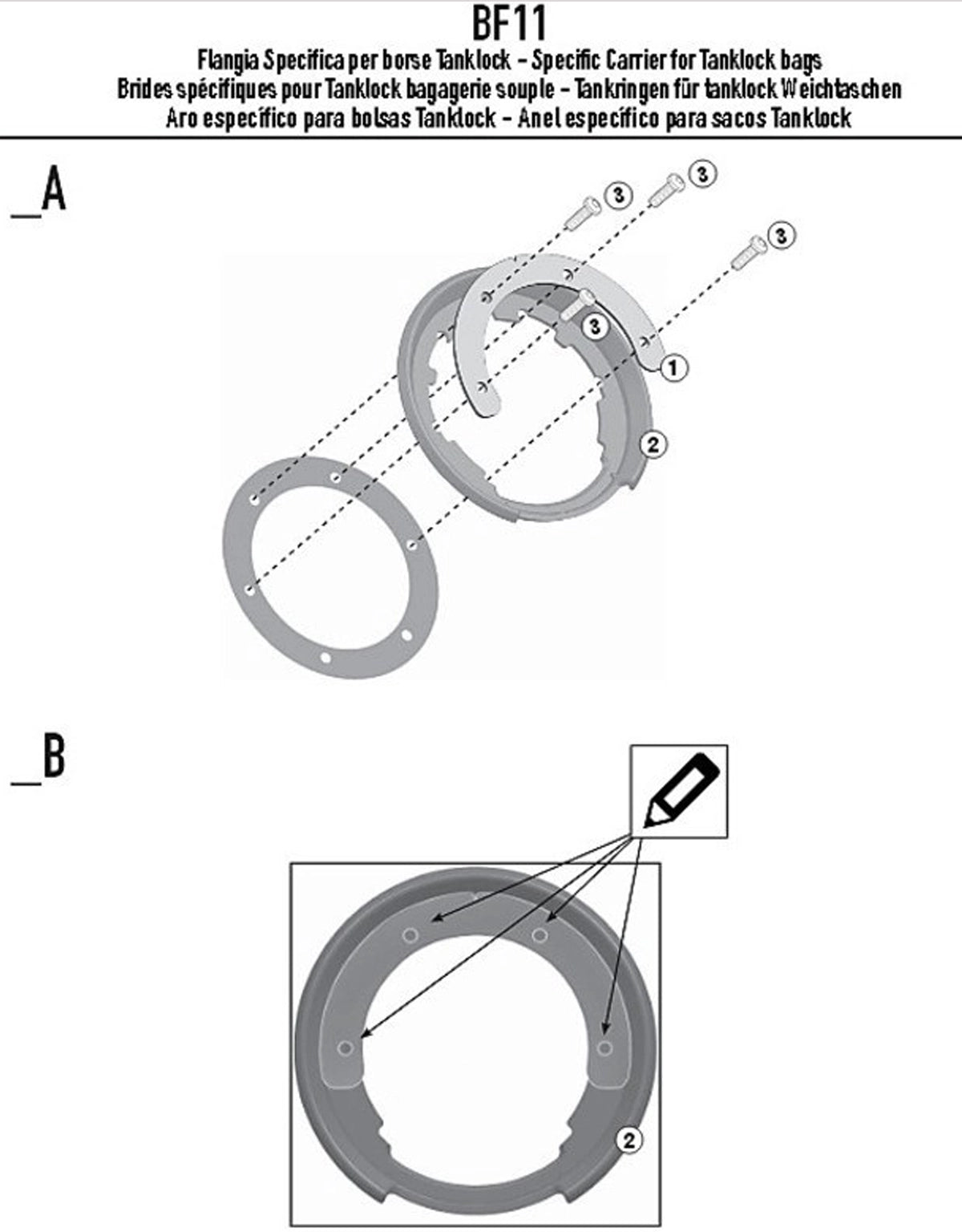 Givi BF11 Tanklock Ring