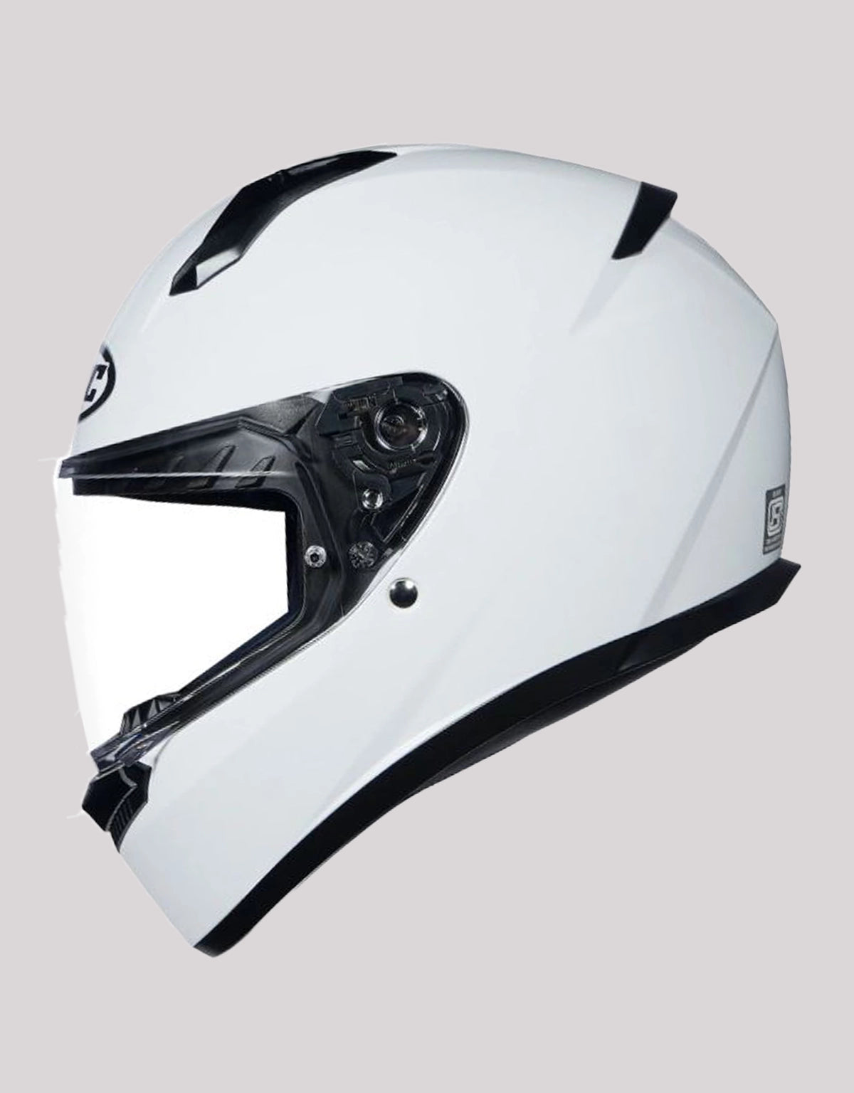 HJC C10 Solid White Helmet