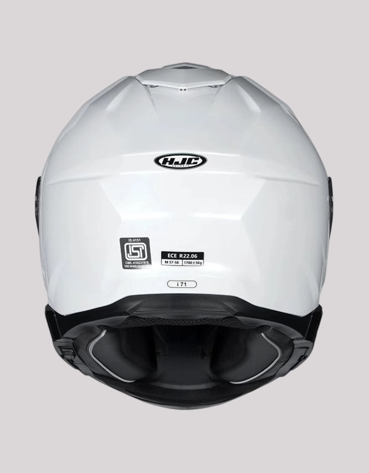 HJC i71 Solid White Helmet
