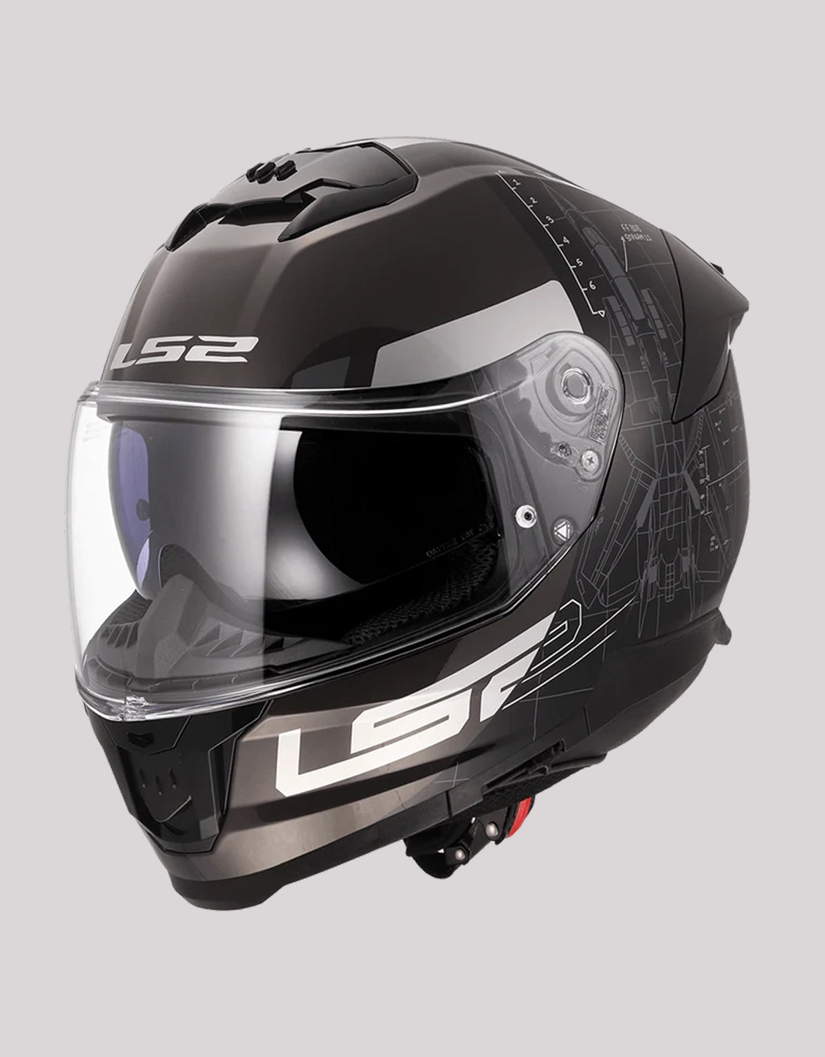 LS2 FF320 Stream II Airforce Matt Black Helmet