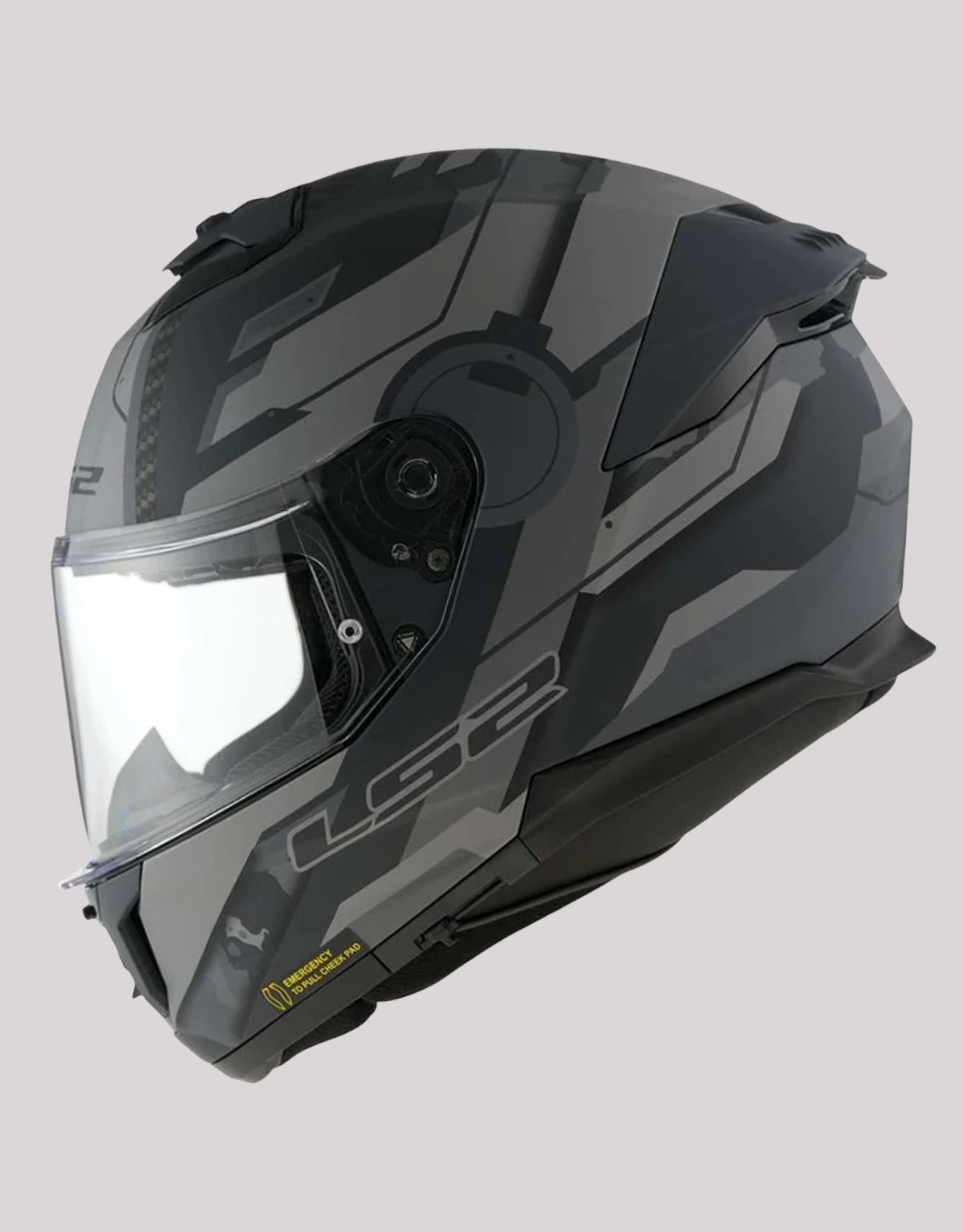 LS2 FF320 StreamII Shadow Matt Titanium Grey Helmet