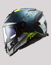 LS2 FF800 StormII Sprinter Matt Silver Cobalt Helmet