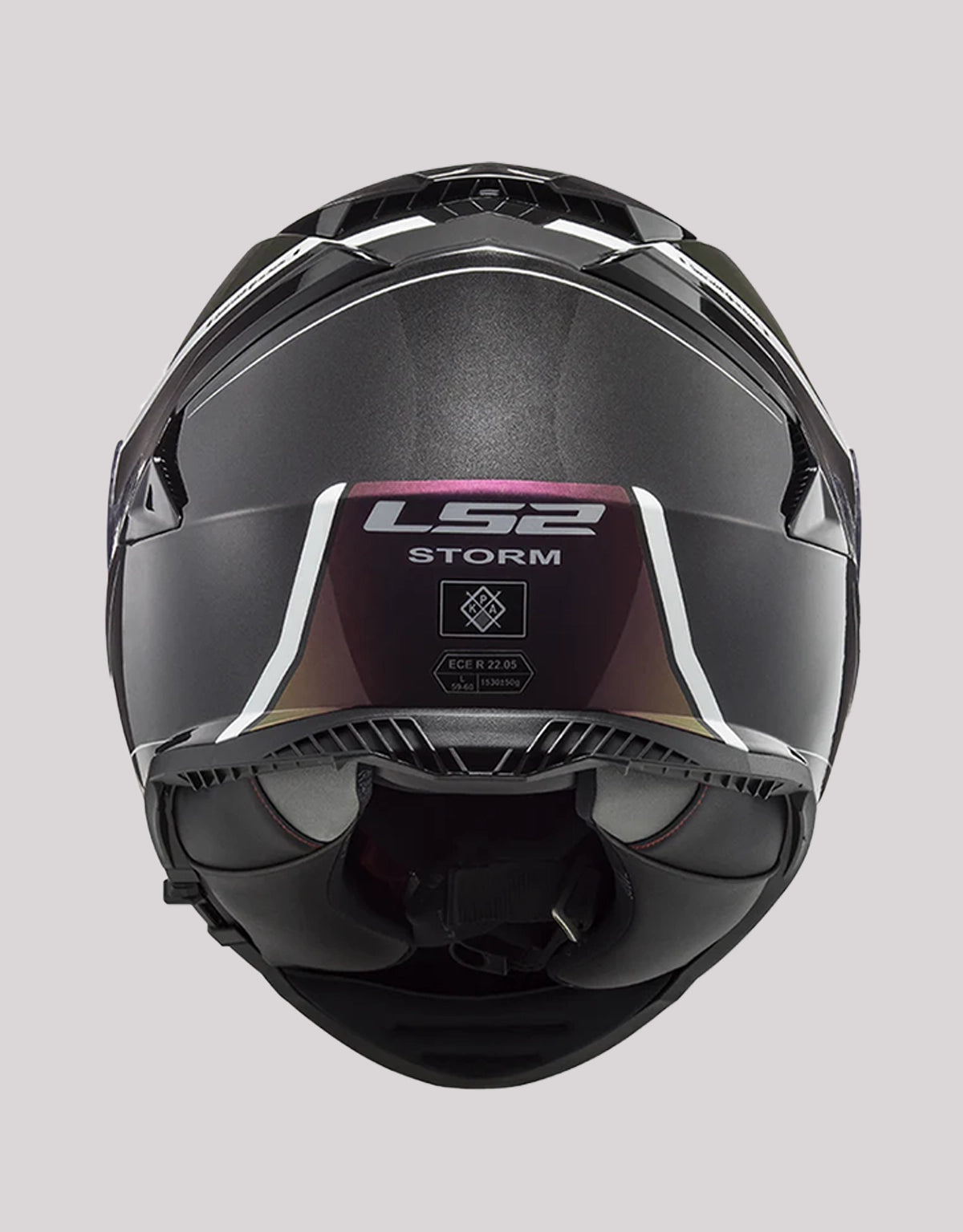 LS2 FF800 StormII Velvet Black Rainbow Helmet