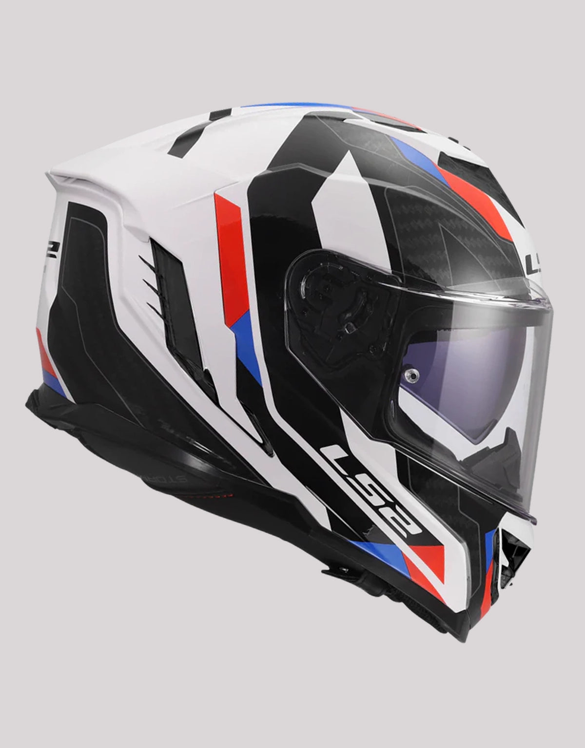LS2 FF818 StormIII Sporty White Blue Helmet