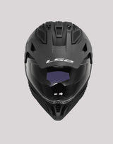 LS2 MX436 PioneerII Solid Matt Black Helmet
