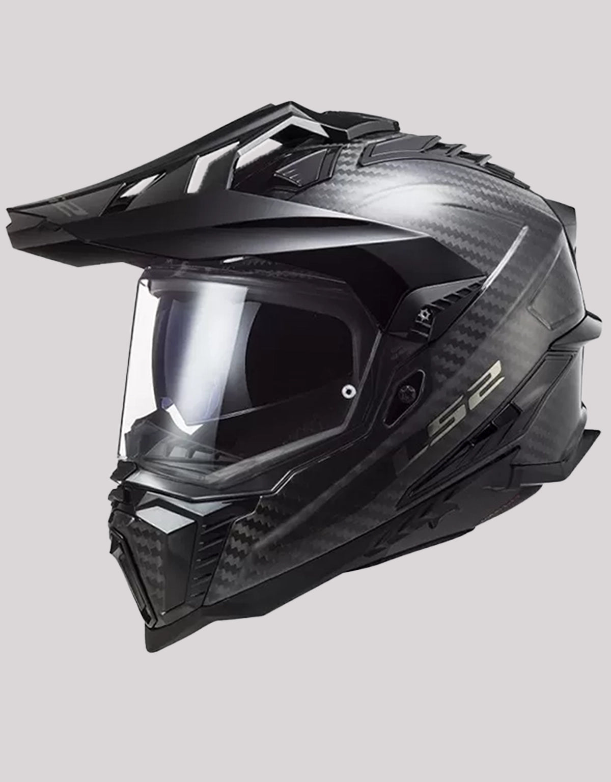 LS2 MX701 Explorer Carbon Solid Gloss Black Helmet