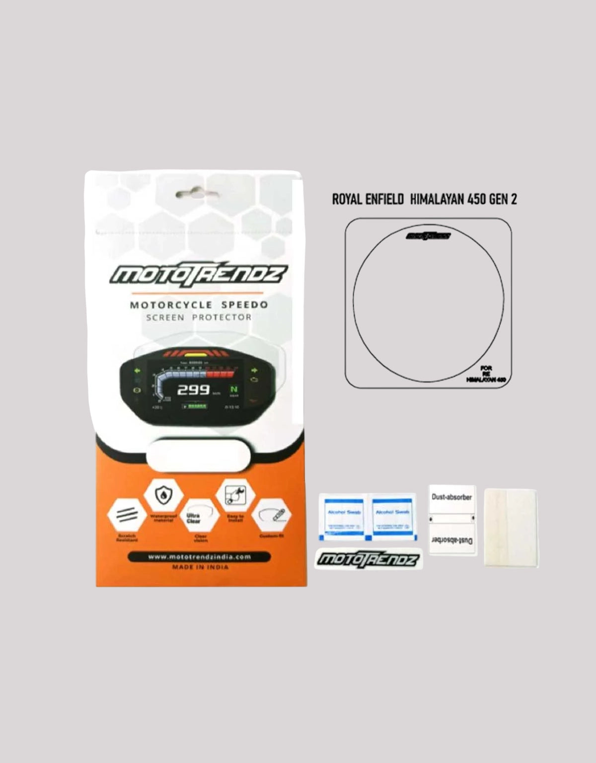 Mototrendz Speedo Screen Protector for Himalayan 450