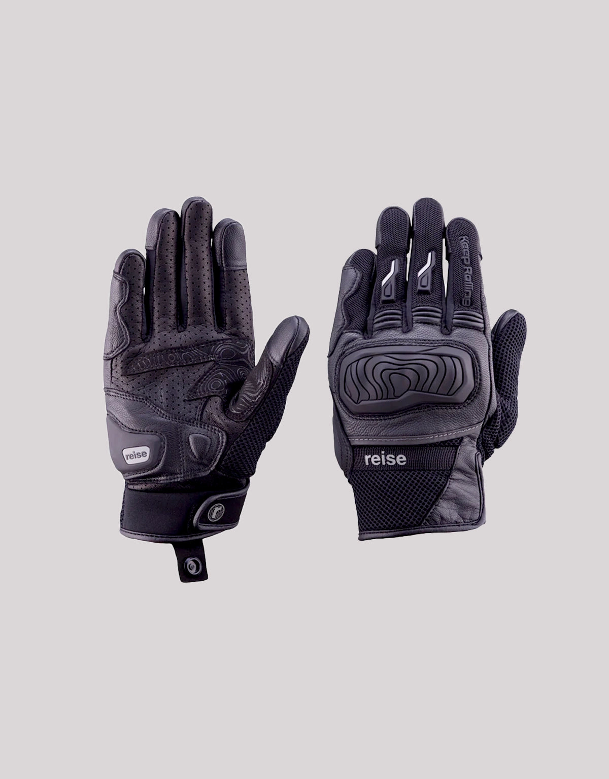 ReiseMoto Austra Black Gloves