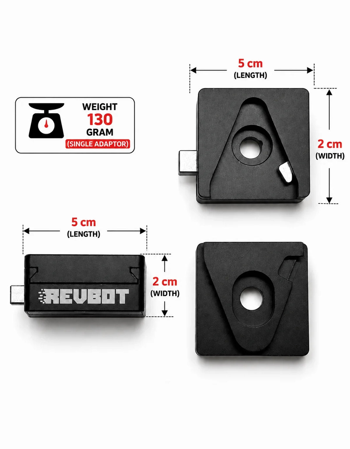 Revbot Mototech QR-2 Quick Release Adaptors (M10)