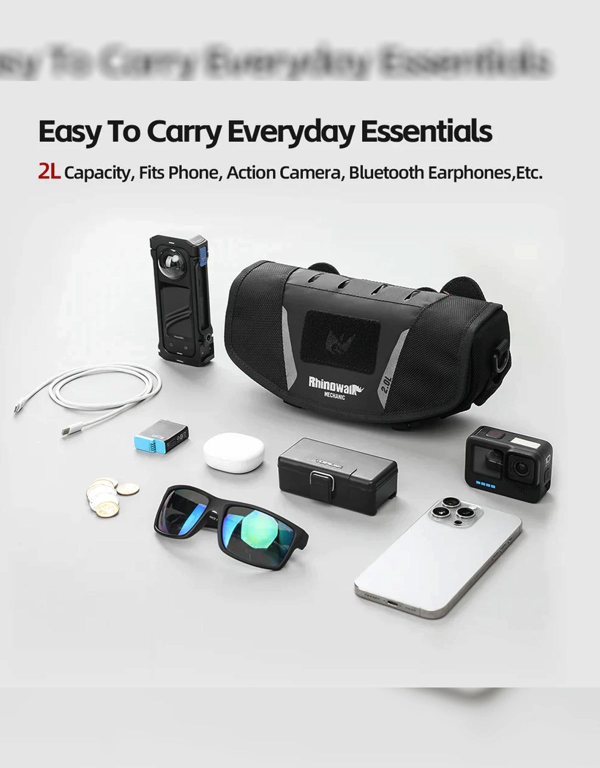 Rhinowalk 2L Waterproof Handlebar Bag