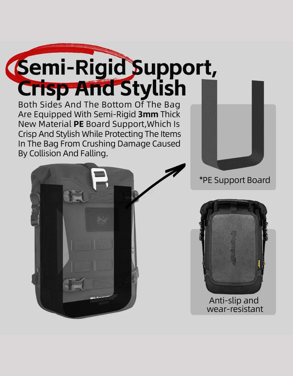 Rhinowalk Crash Bar Bag Mechanic Series MJX200I