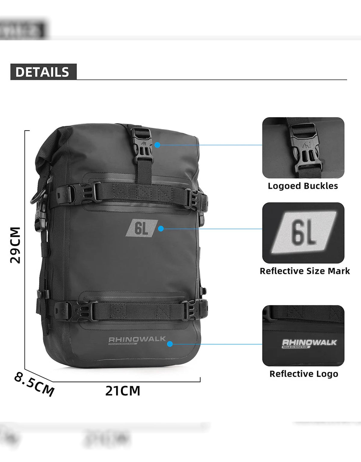 Rhinowalk Crash Bar Dry Bag