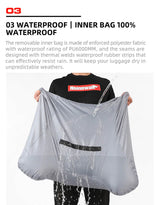 Rhinowalk Expandable Tail Bag 35-50L