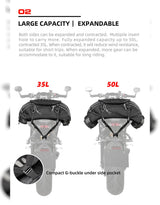 Rhinowalk Expandable Tail Bag 35-50L