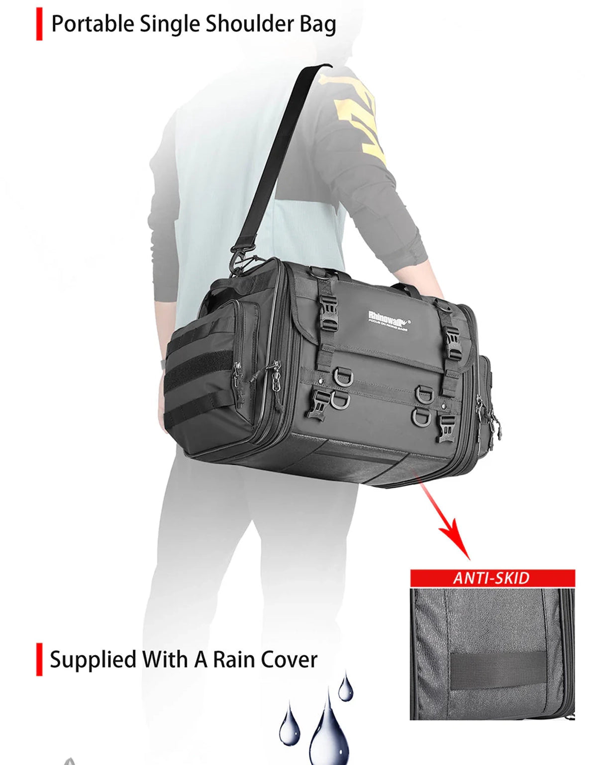 Rhinowalk Tail Bag 40-60L