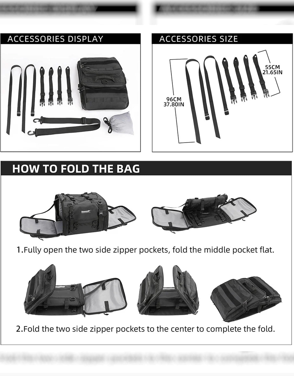 Rhinowalk Tail Bag 40-60L