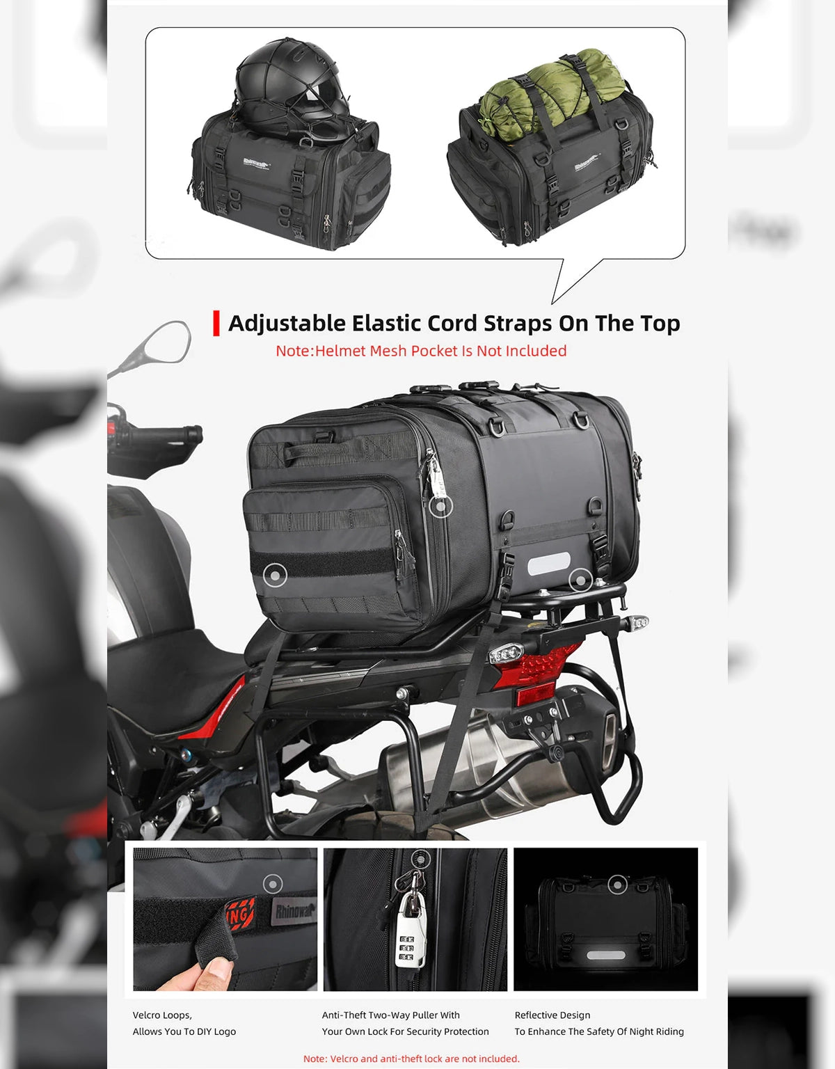 Rhinowalk Tail Bag 40-60L