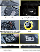 Rhinowalk Warrior Series 65L Waterproof Duffle Bag Black