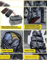 Rhinowalk Warrior Series 65L Waterproof Duffle Bag Black