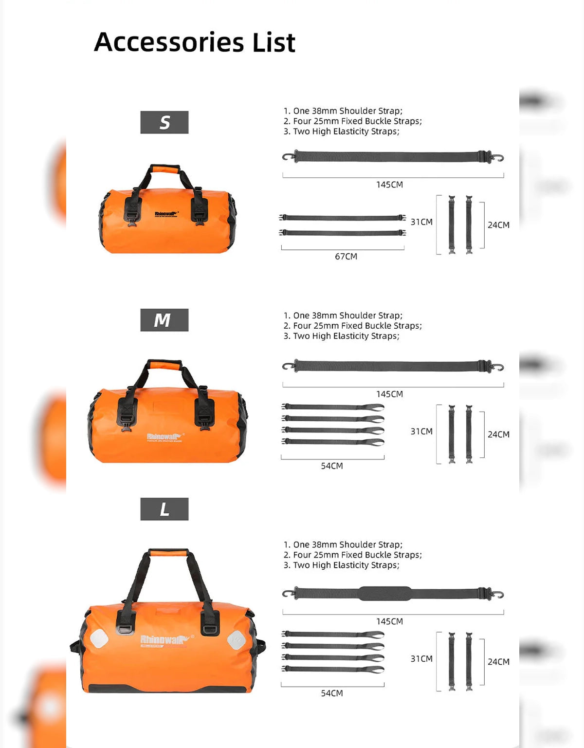 Rhinowalk Waterproof Drybag 65L