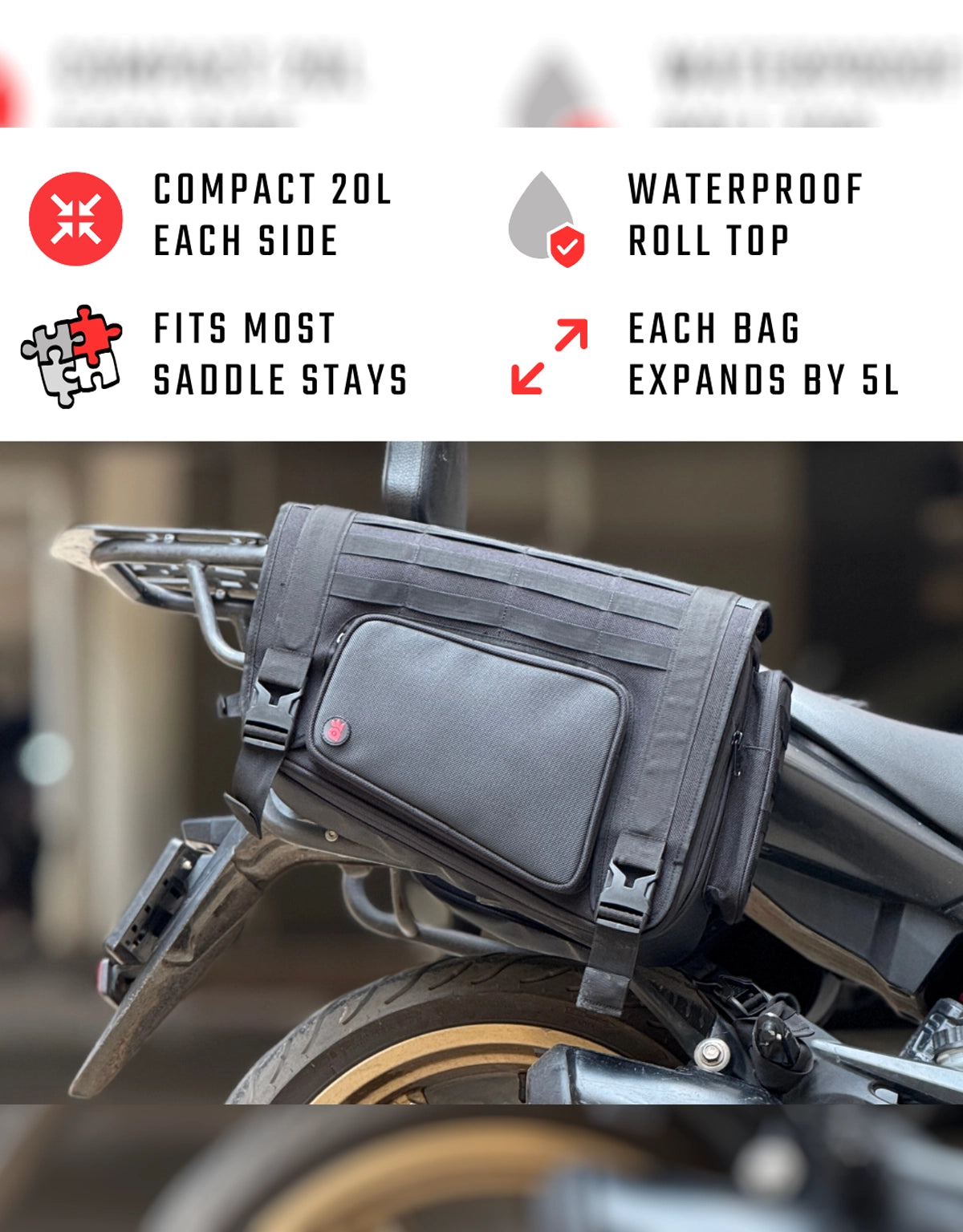 RiderZone Moriri Saddlebags