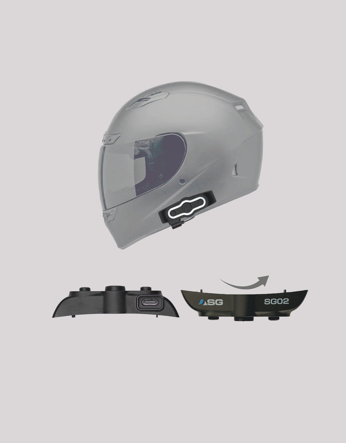 SG-02 Bluetooth Helmet Headset