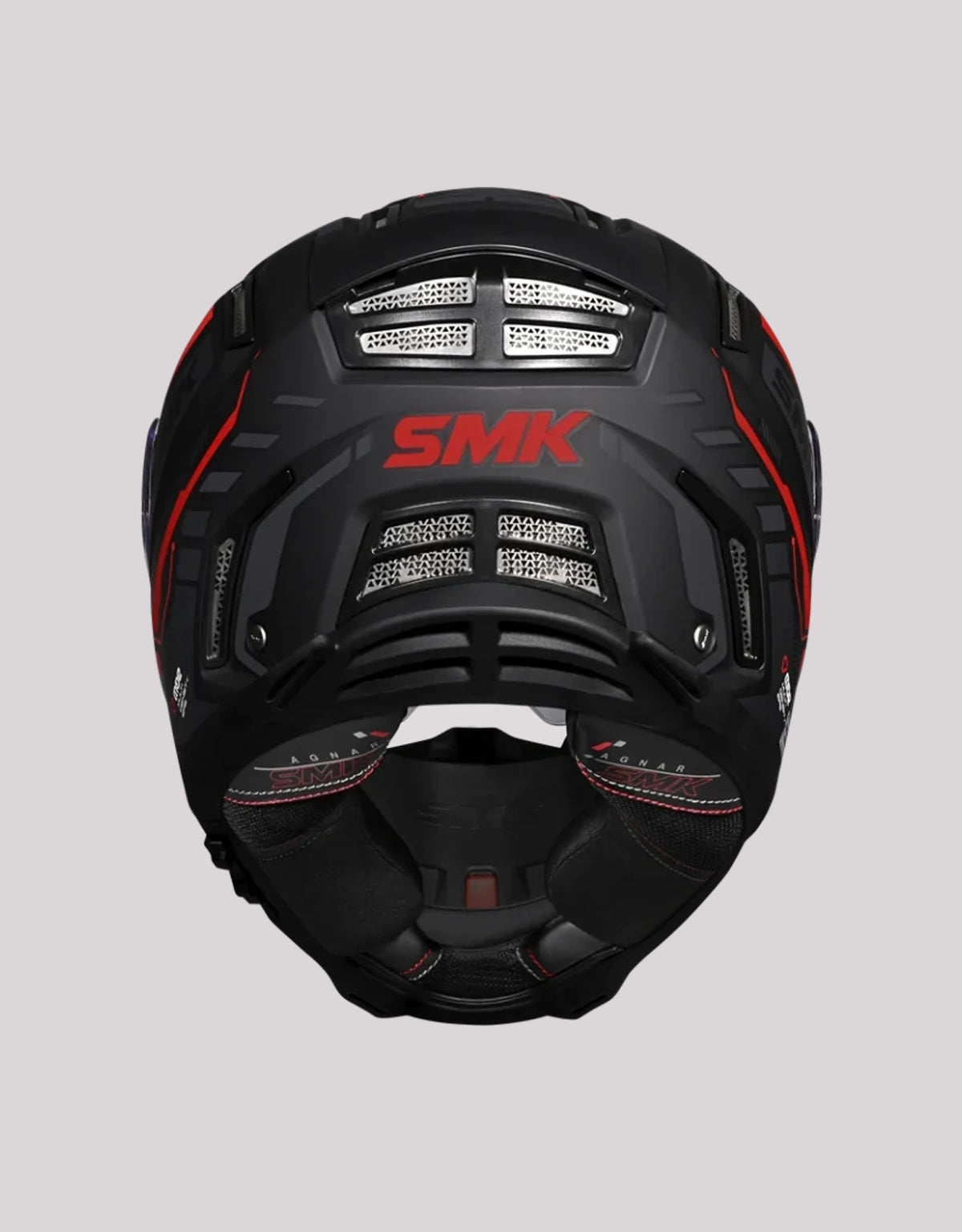 SMK Agnar Tektron BlackRed Helmet