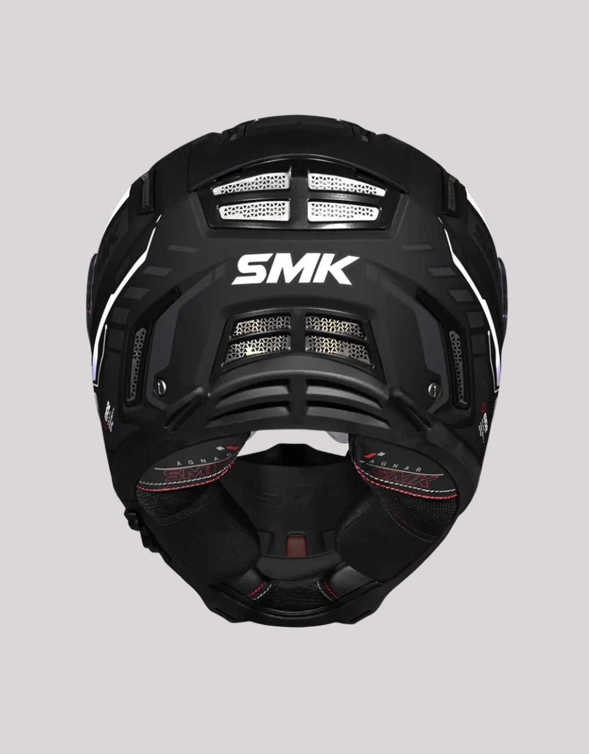 SMK Agnar Tektron BlackWhite Helmet