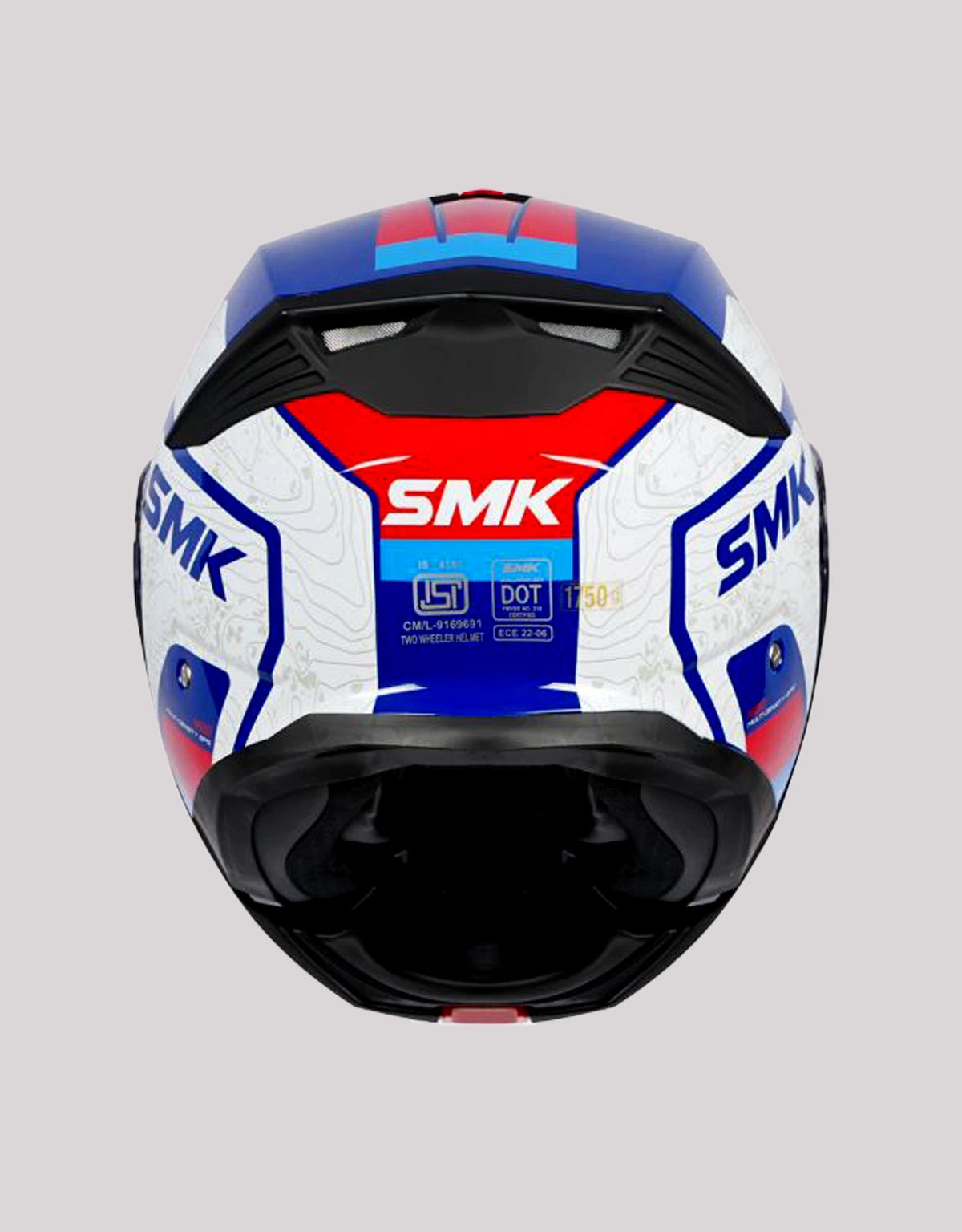 SMK Gullwing Navigator GL513 BlueWhiteRed Helmet
