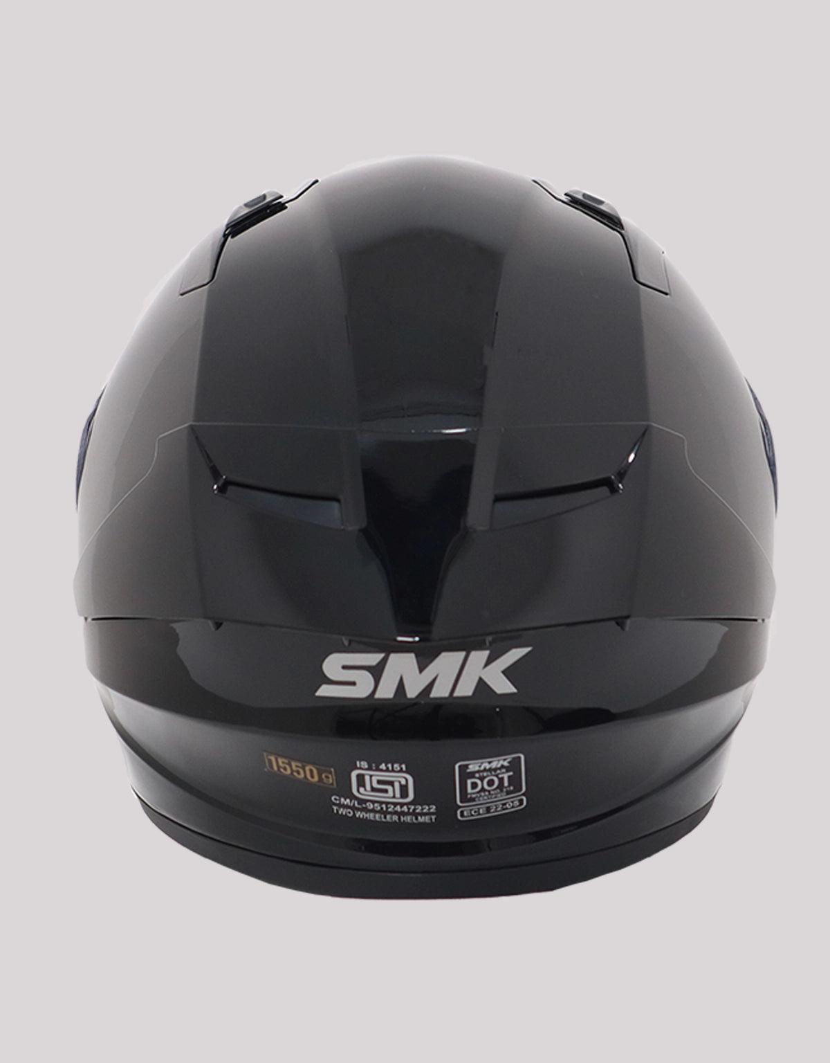 SMK StellarSports SolidBlack Helmet