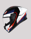 SMK StellarSports Flight GL213 BlackWhiteRed Helmet