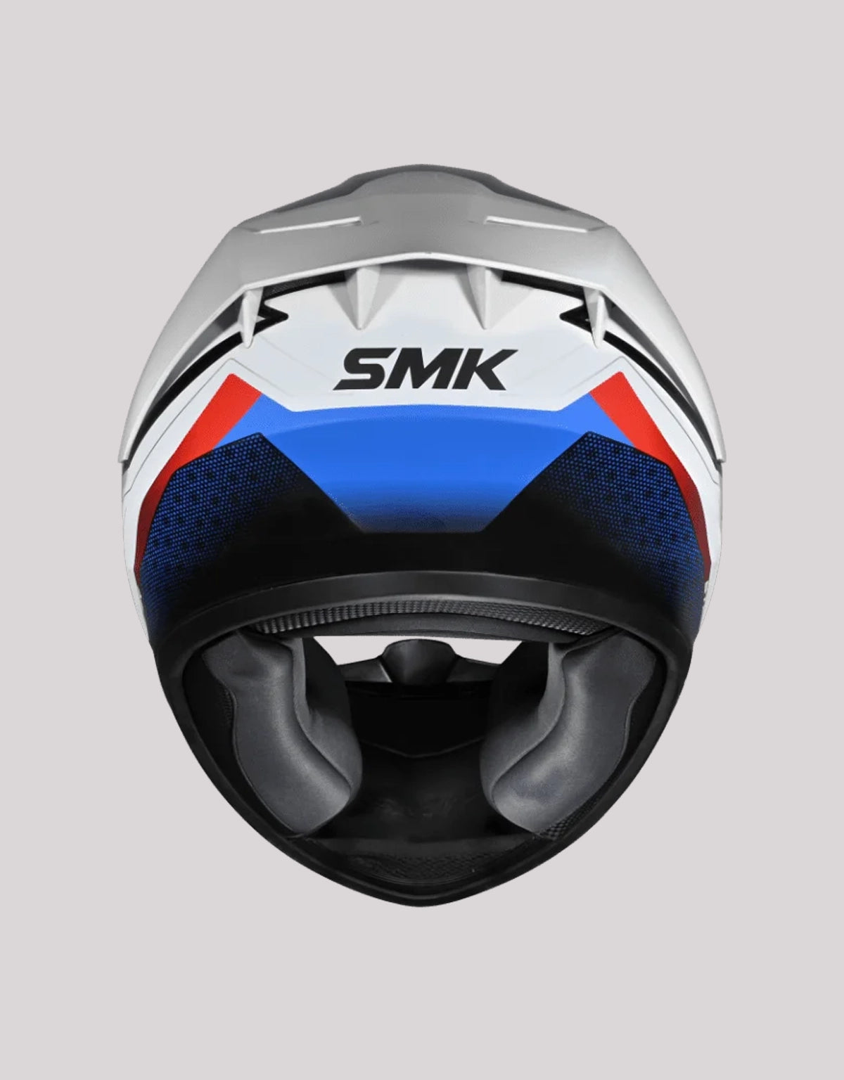 SMK StellarSports Flight GL213 BlackWhiteRed Helmet