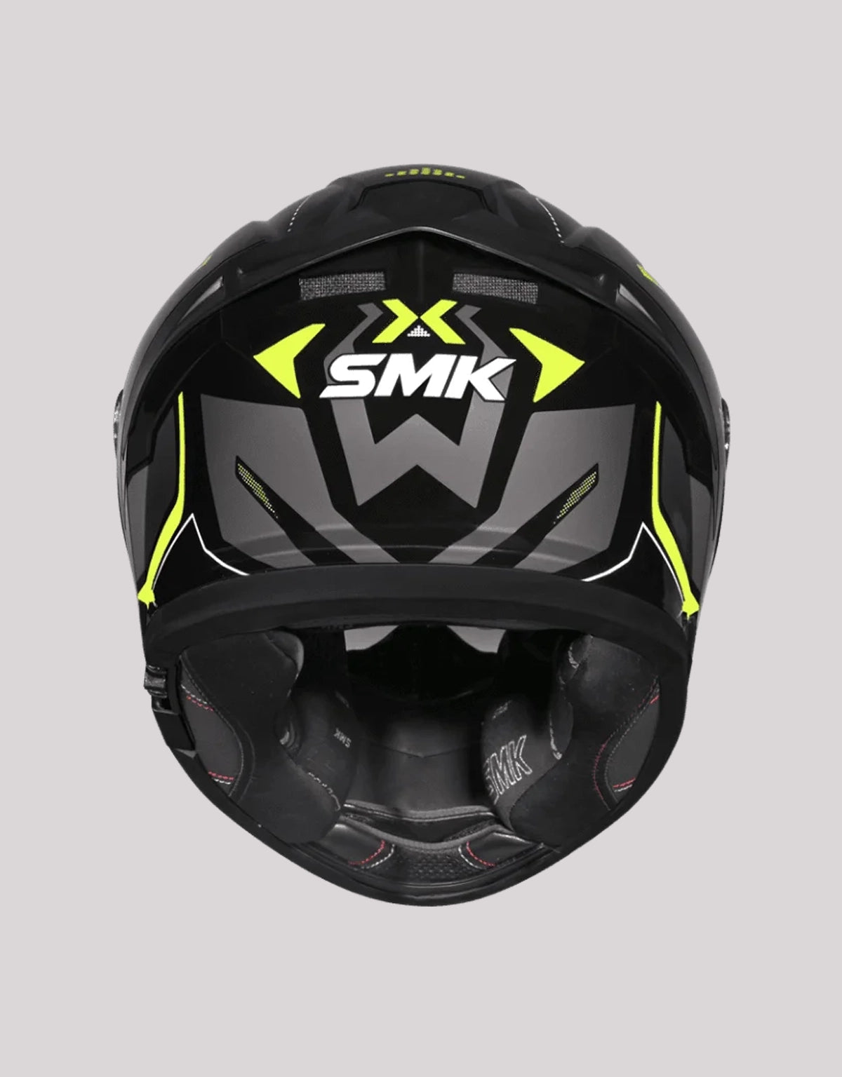 SMK Typhoon Azonix GL264 BlackYellow Helmet