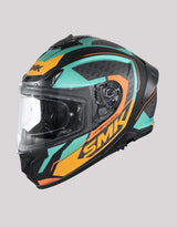 SMK Typhoon RD1 BlackGreenOrange Helmet