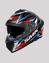 SMK Typhoon Rival GL213 BlackWhiteRed Helmet