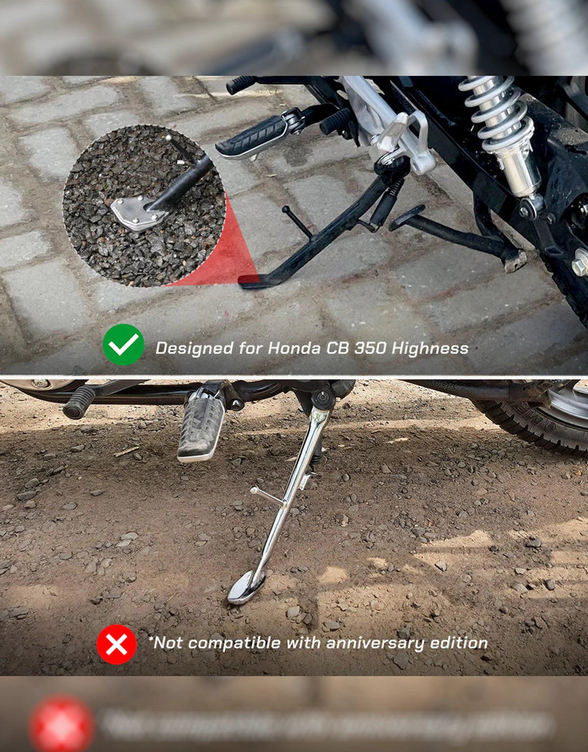 Viaterra CB350 Sidestand Shoe