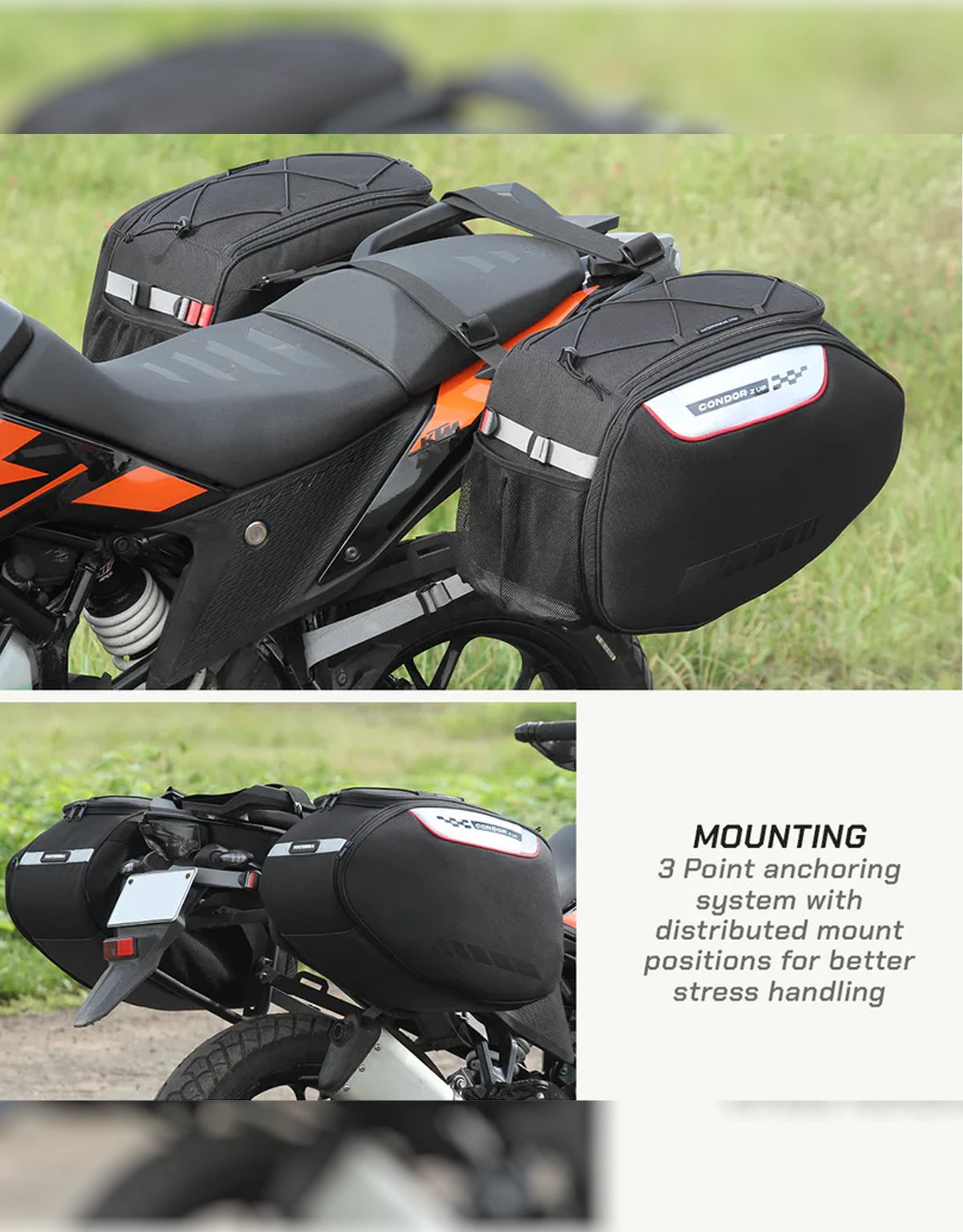 Viaterra Condor 2UP Waterproof Saddle Bags